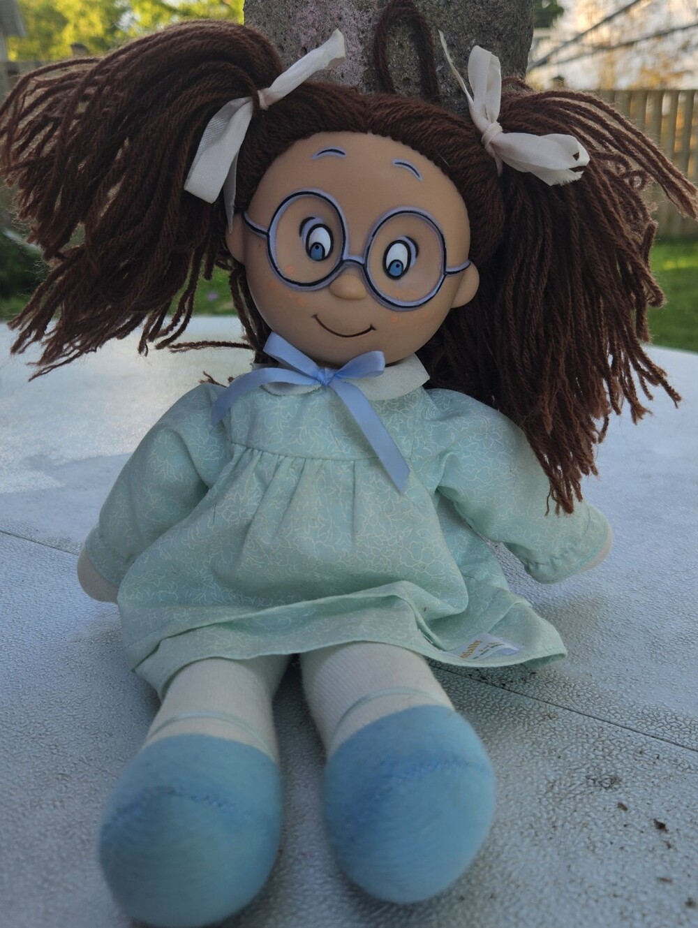 Vintage Ivy Cottage Violet Pickles Miss Biscuit Rag Doll 17” EJ Taylor Anker Toy